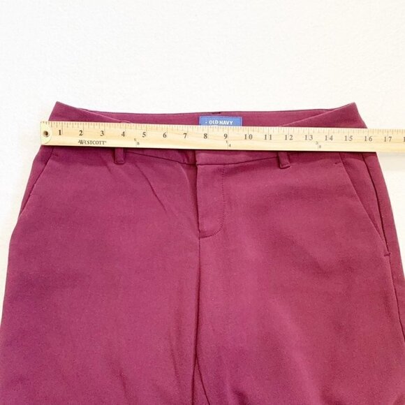 Old Navy Harper mid rise maroon crop length work dress pants - Size 6 - Picture 7 of 10